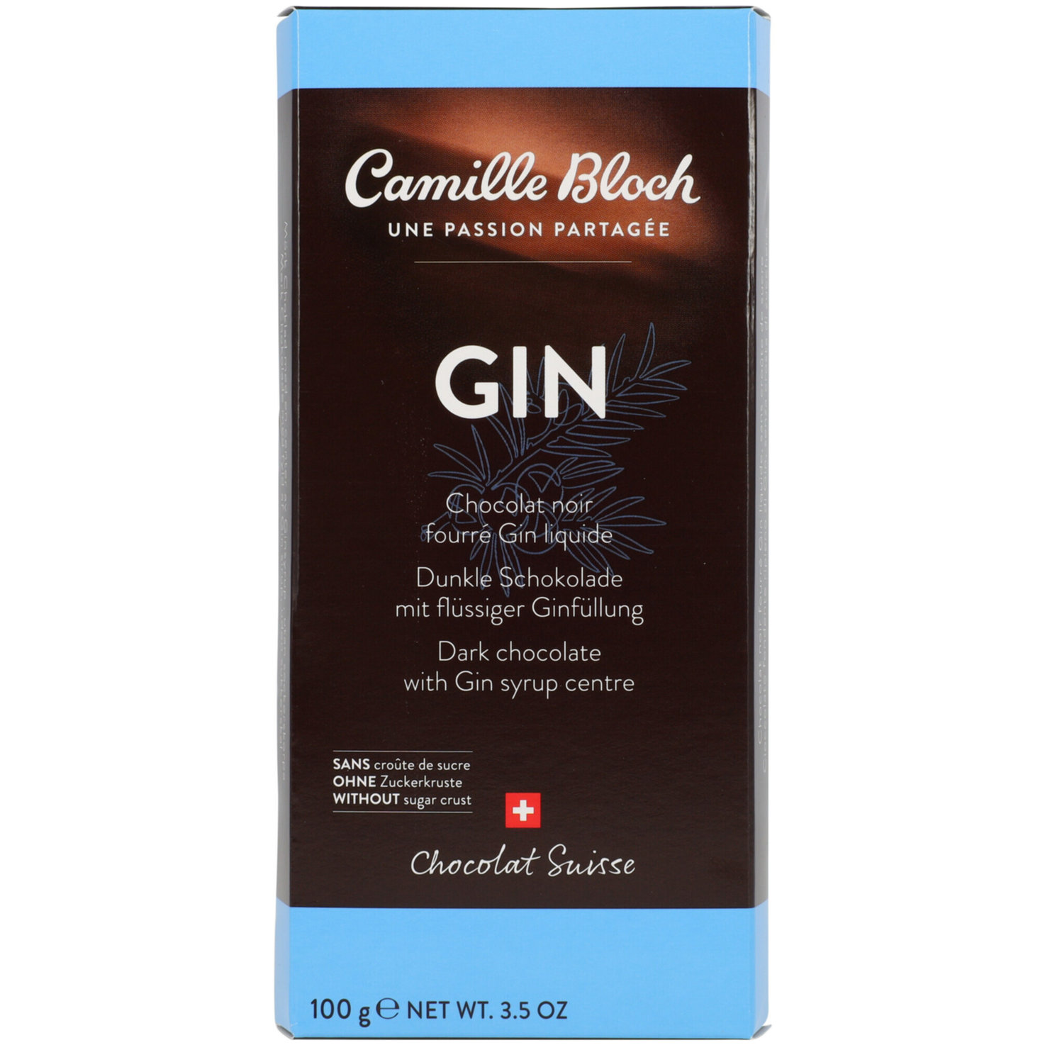 Camille Bloch Gin Noir Schokoladentafel