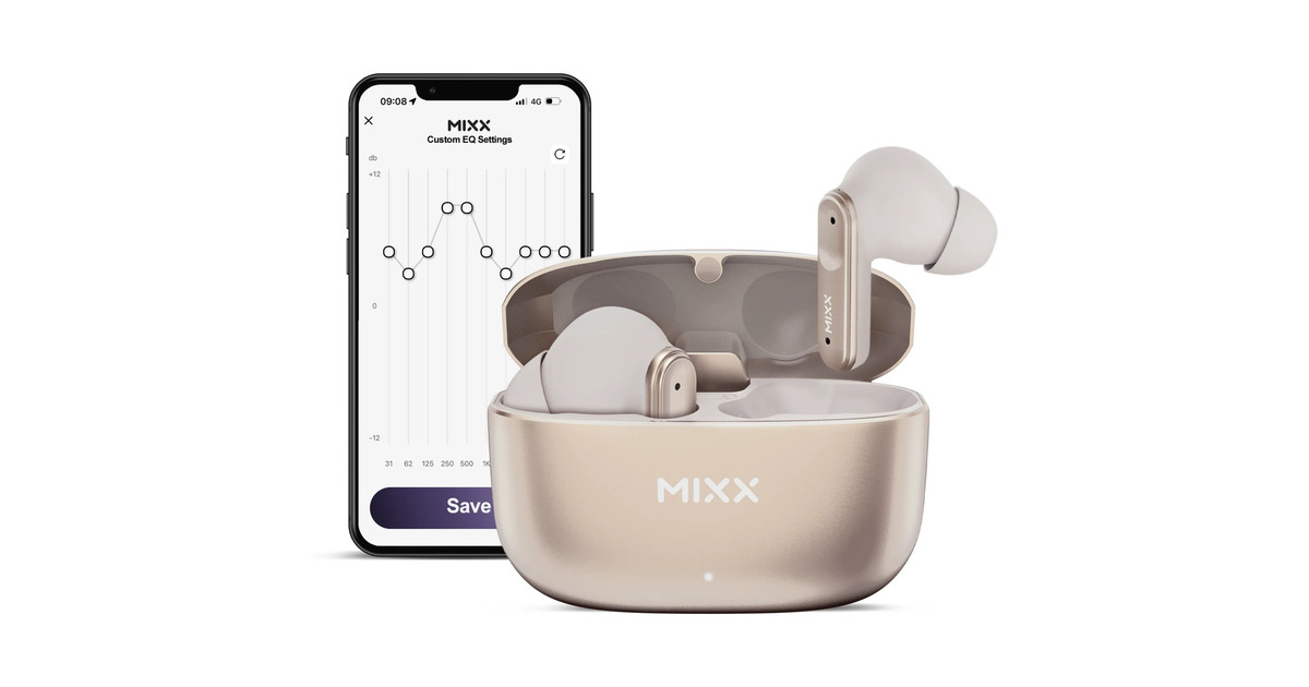 MIXXStreamBuds Custom 3 True Wireless Earbuds  headset  (Champagne)