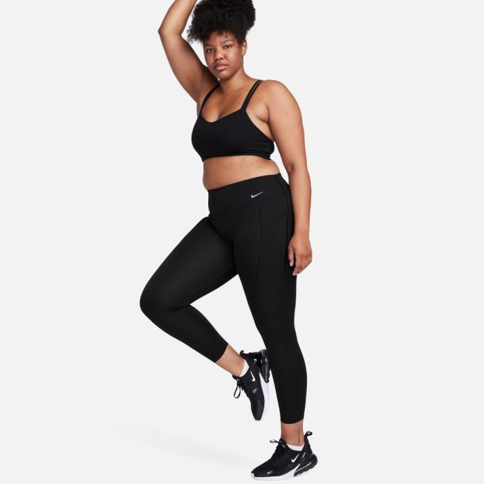 Nike Dame Lange tights Universa Mid-Rise 7/8 Tights Sort