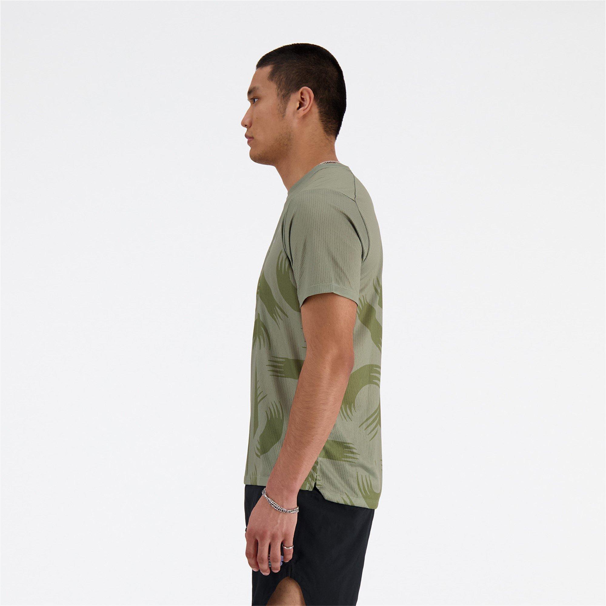 New Balance London Edition Printed Athletics Run T Shirt Mens