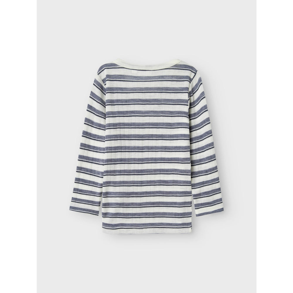 Køb Name It Folkstone Gray Snow White Nmmwang Uld Needle Ls Top Noos