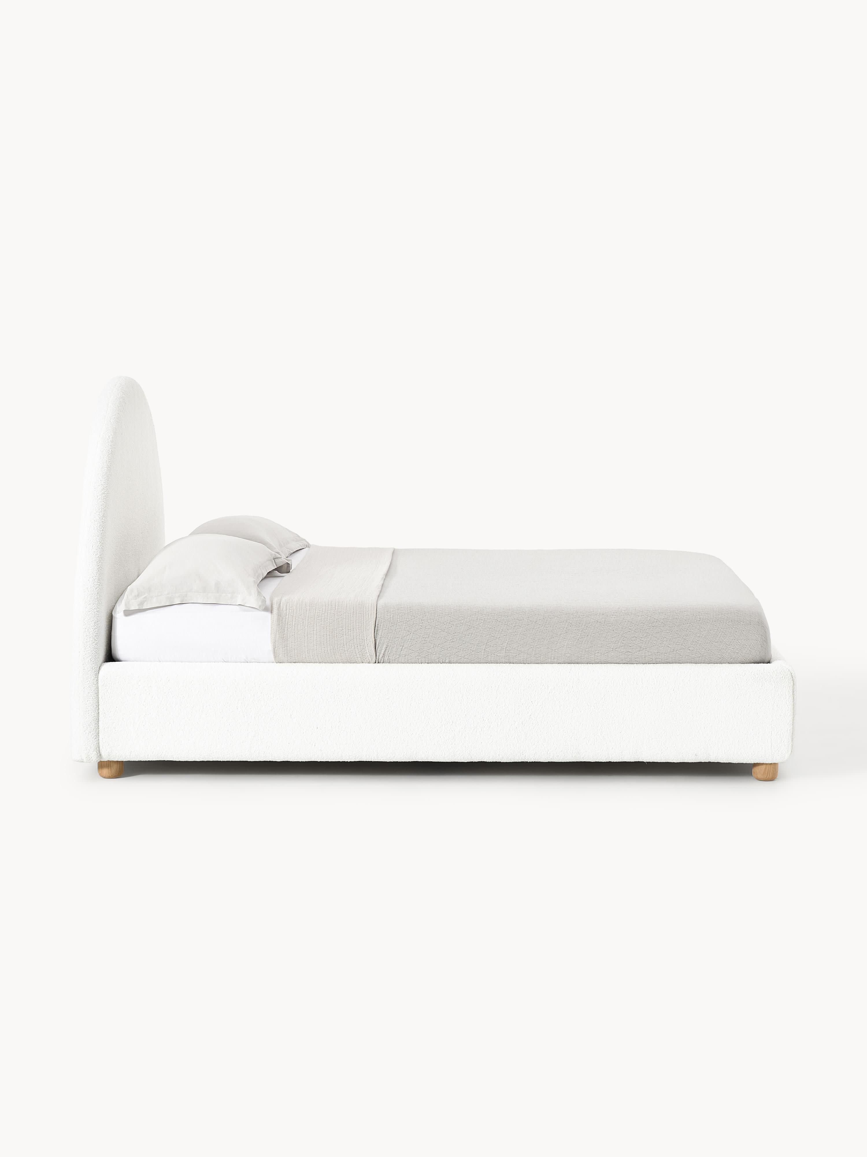 Teddy gestoffeerd bed Ebba met opbergruimte