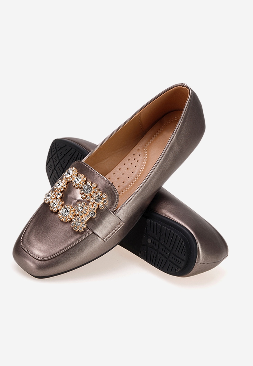 Mocassins élégants femme gris Gialla