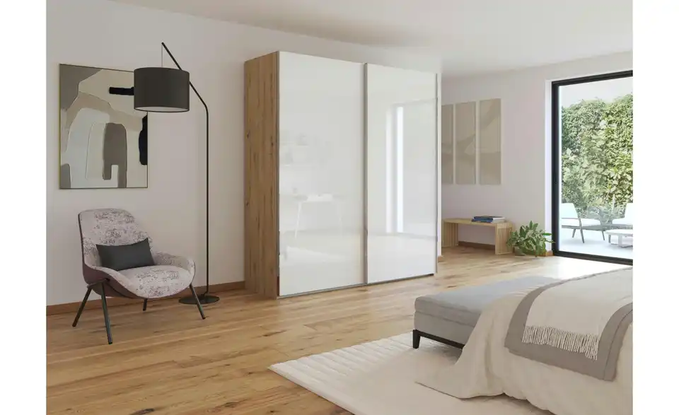 Schwebetürenschrank Fifty 201 cm 2 Stück