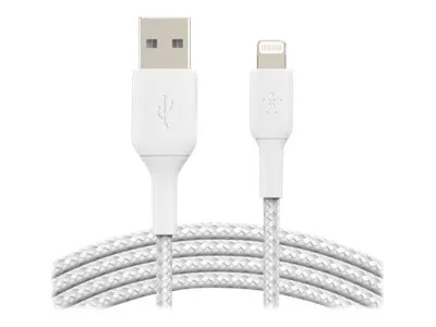 Belkin BoostCharge - Lightning-kabel - Lightning han til USB han - 1 m - hvid