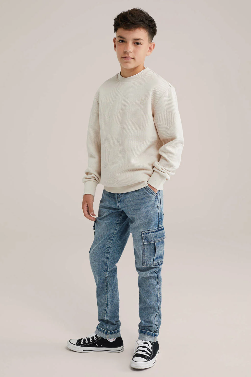 WE Fashion Blue Ridge sweater ecru