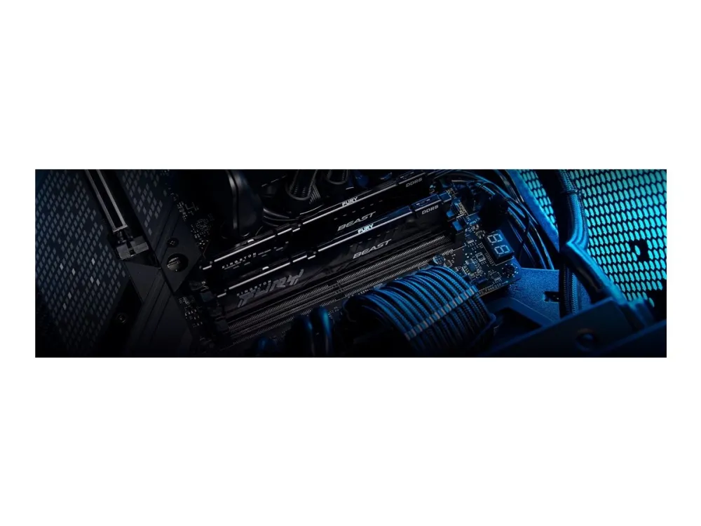 [OUTLET] - Kingston FURY Beast - DDR5 - modul - 32 GB - DIMM 288-PIN - 5200 MHz / PC5-41600 - CL40 - 1.25 V - ikke bufferet - on-die ECC