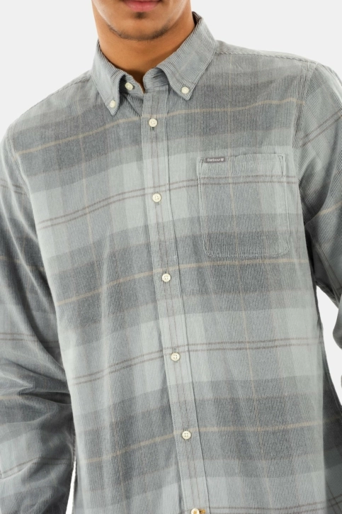 chemise barbour blair tailored shirt gris