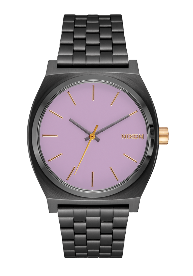 Nixon Medium Time Teller Gunmetal / Lavender / Gold