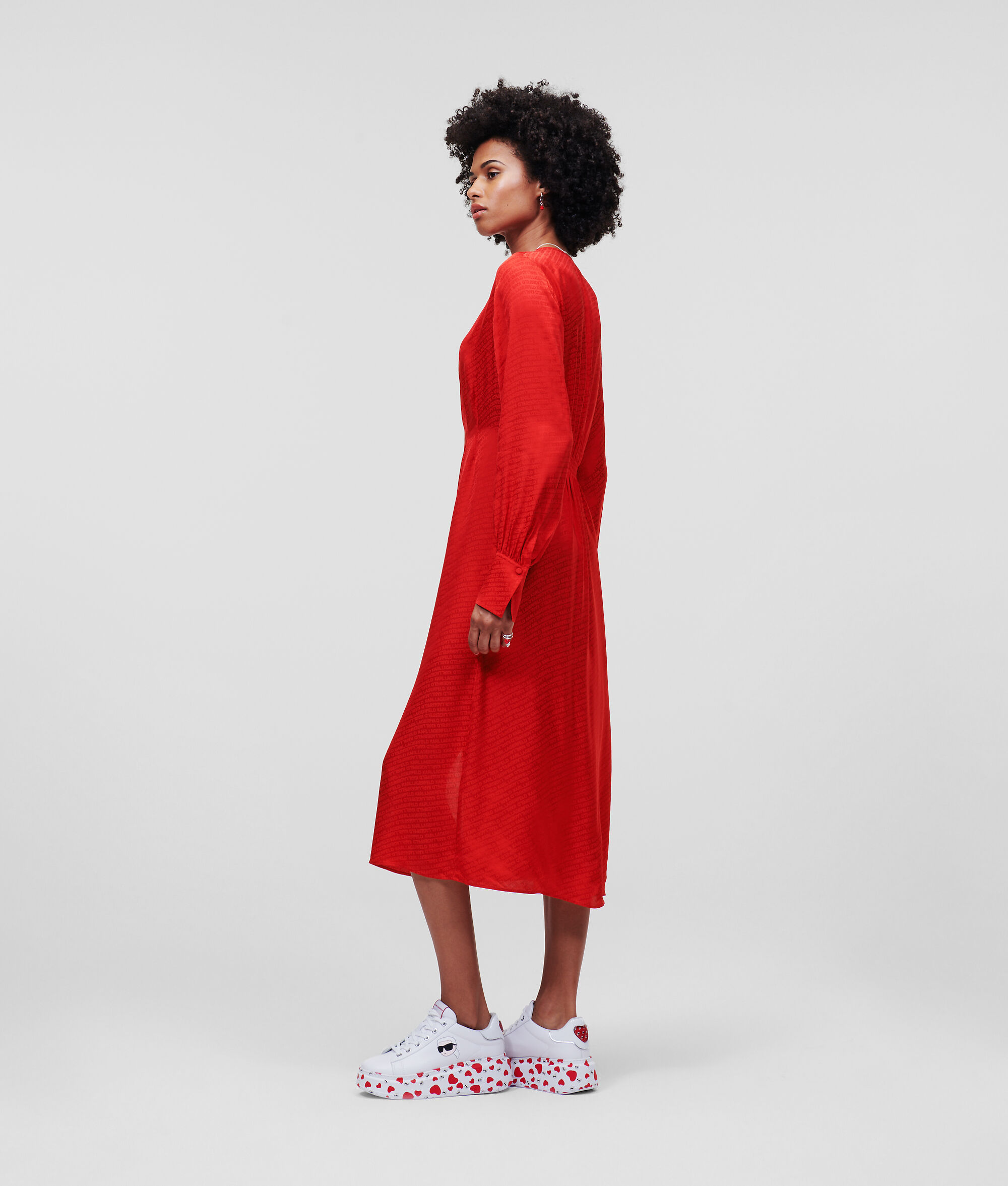 ROBE CHEMISE LOGO KARL JACQUARD