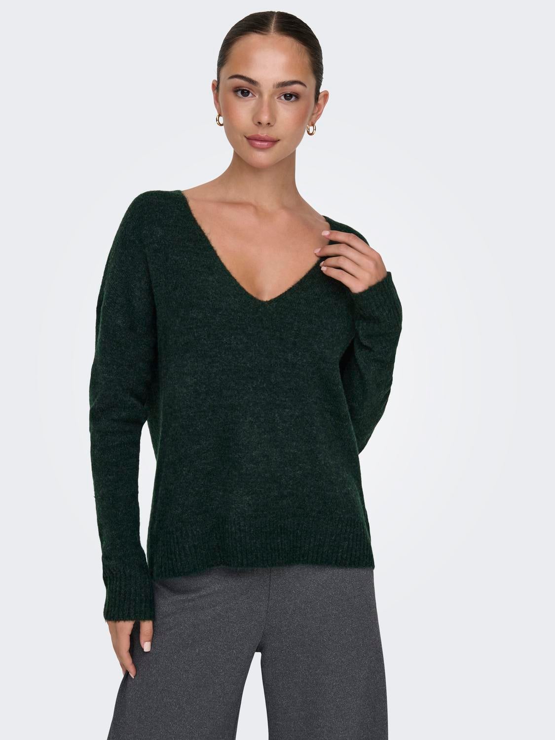 JDYELANORA Strickpullover Scarab