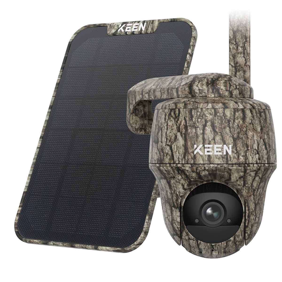 KEEN Ranger PT Wildkamera mit Schwenk-/ Neigefunktion, inkl. Solar Panel