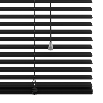 GAMMA aluminum jaloezie 25 mm mat zwart (kleurnr. 320) 60x130 cm (bxh)