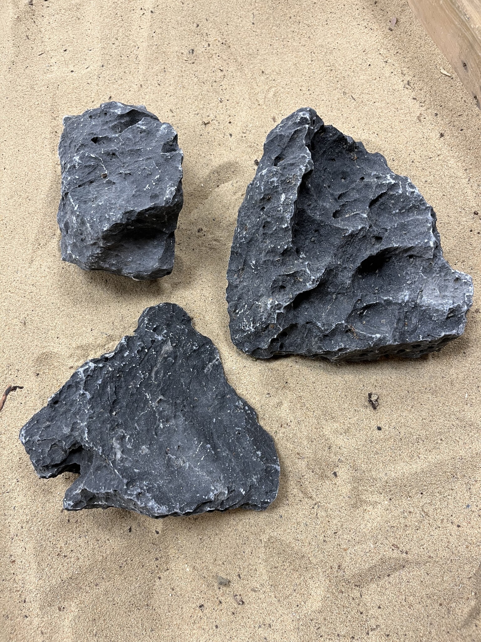 AQXL selected Steenbundel O Ryuoh stone zwart/grijs 3 stuks
