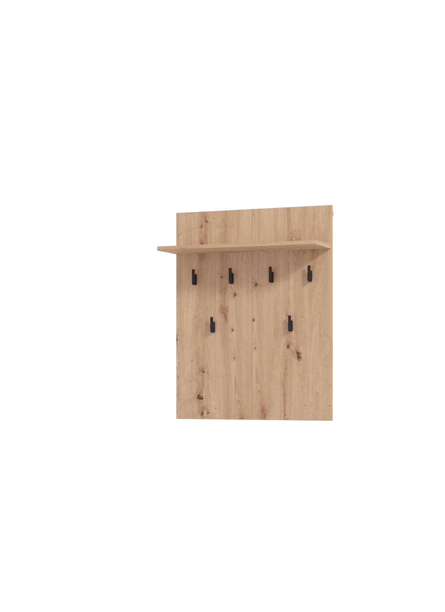INOSIGN Garderobenpaneel »Landes, Wandregal mit Haken, Wandgarderobe, Aufhänger« mit Regal, Höhe 83 cm, in Artisan Eiche