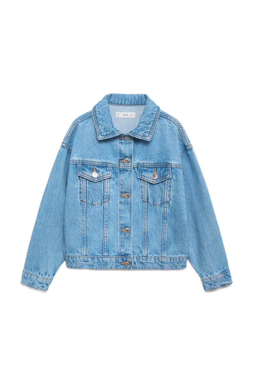 Mango Kids denim spijkerjas lichtblauw