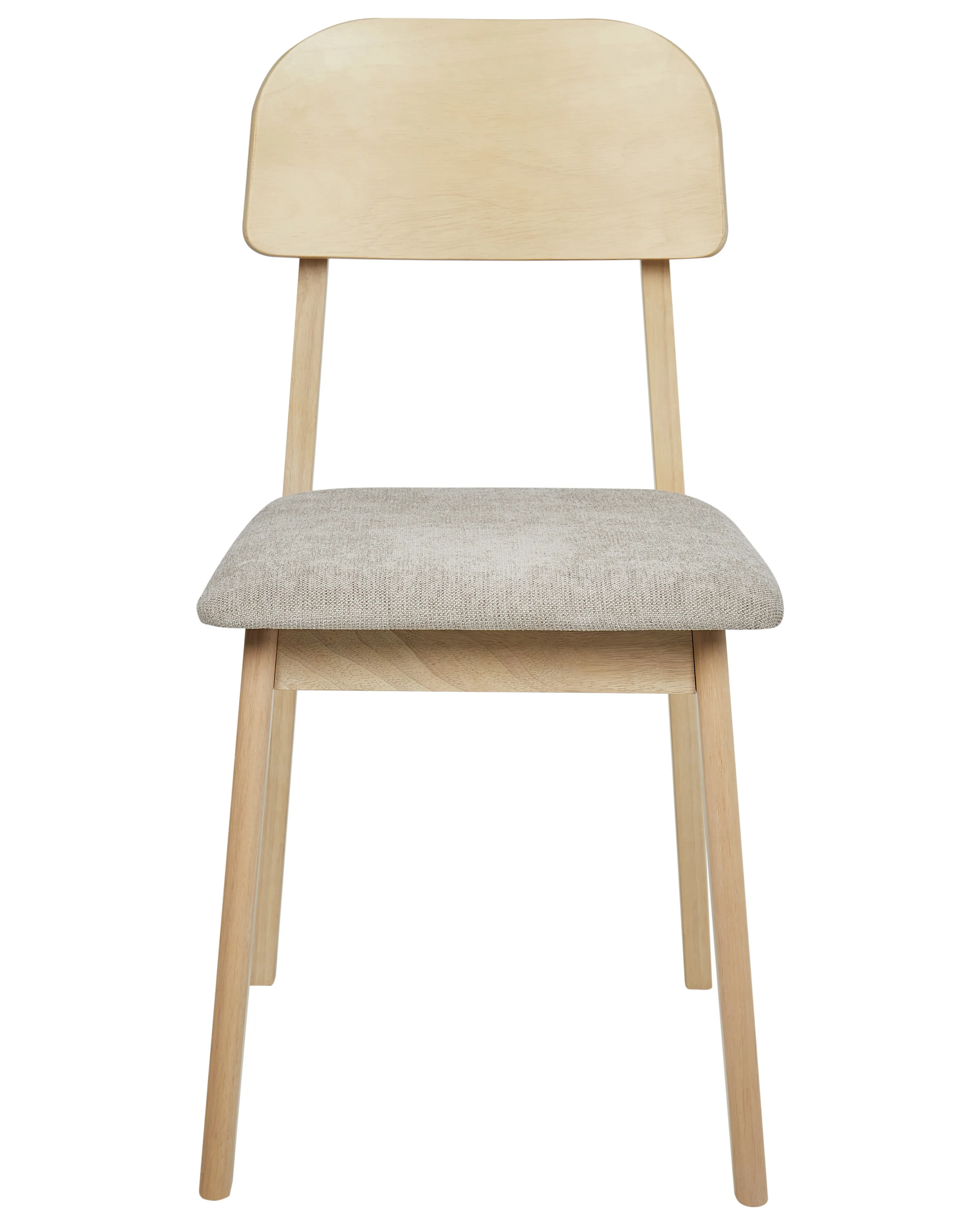 Set van 2 eetkamerstoelen SCANDIA Hout Taupe
