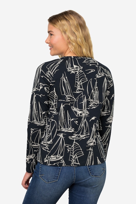 T-Shirt, Boote Print, OEKO-TEX