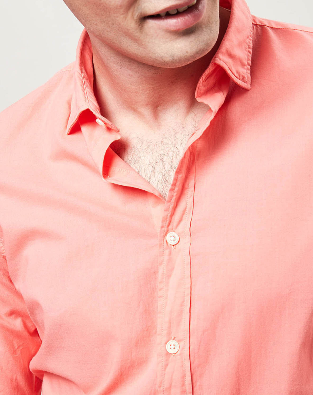 Hartford Chemise slim Sammy corail