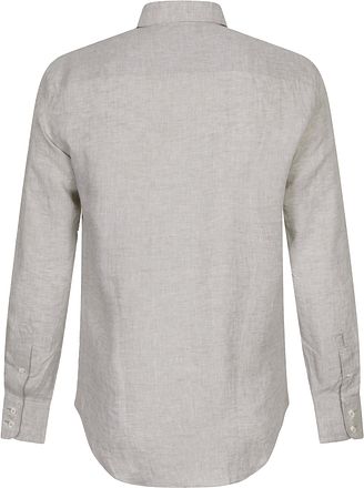 Cavallaro Firento Overhemd Linnen Greige 110241021 kopen