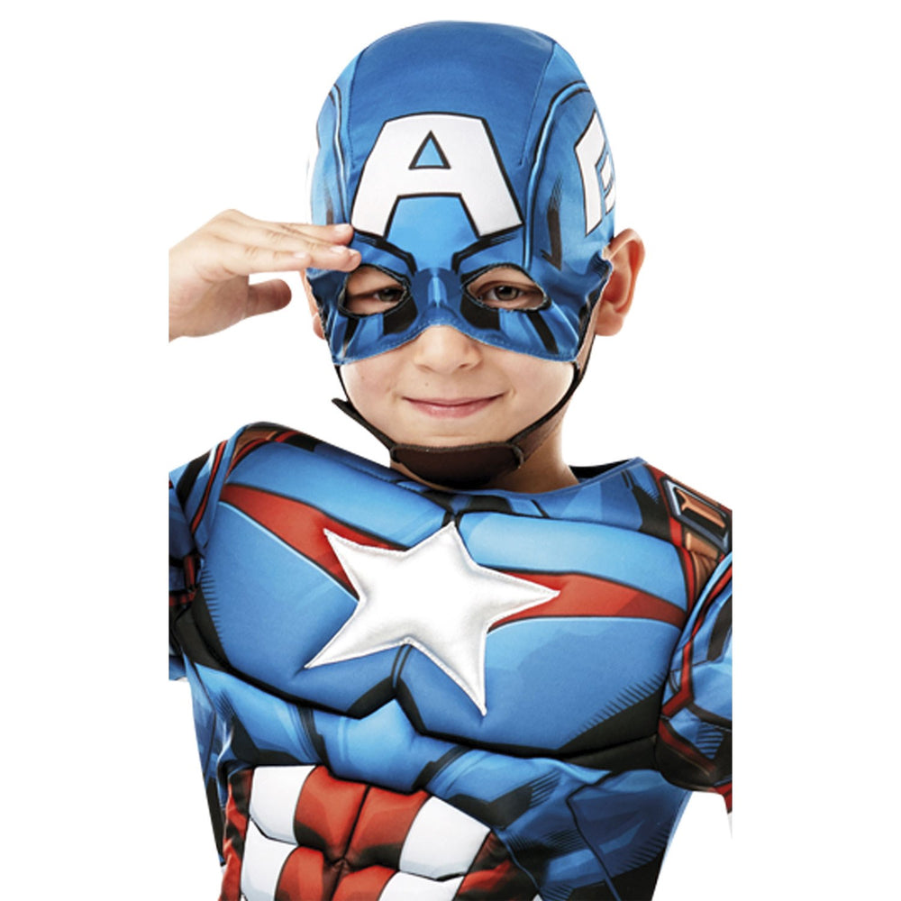 Køb Rubies Marvel Captain America Deluxe Kostume
