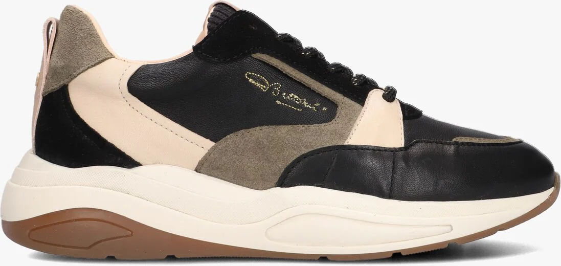 FRED DE LA BRETONIERE zwarte fred de la bretoniere lage sneakers flame