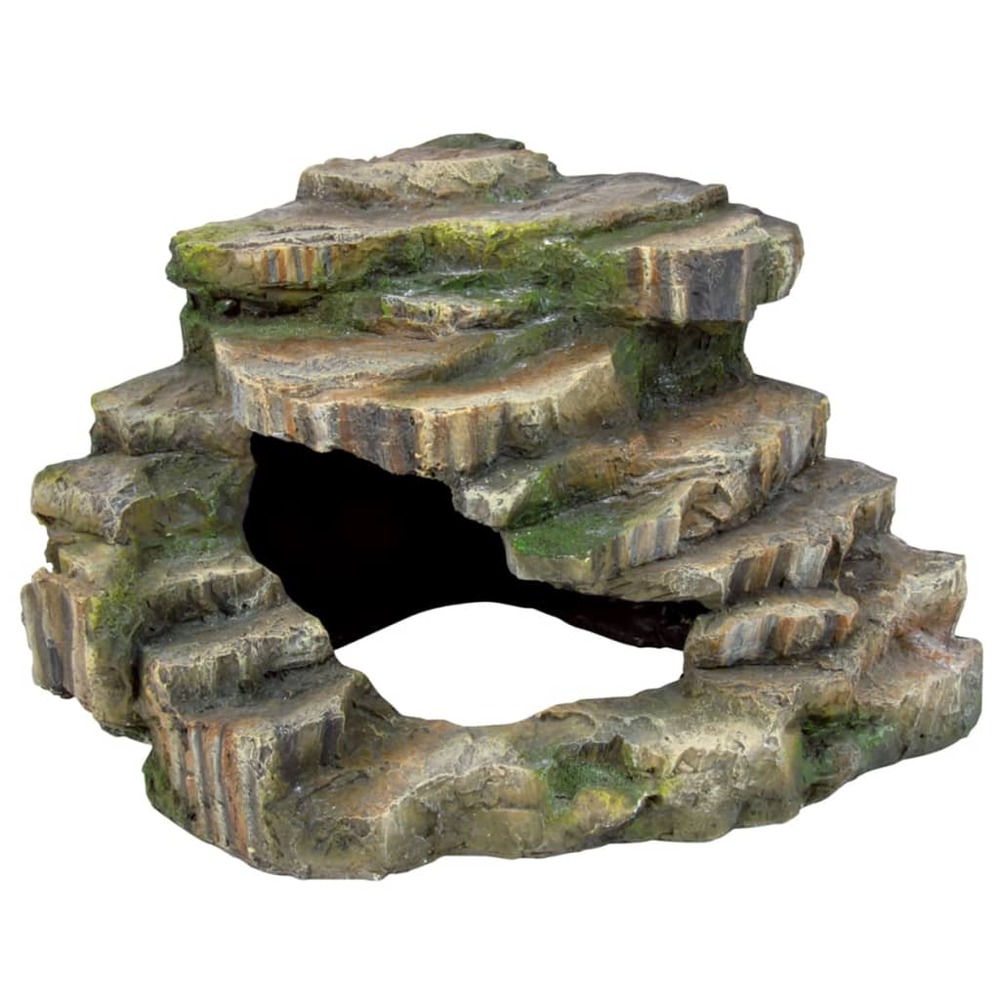 Rocher d'angle avec grotte et plateforme 26 x 20 x 26 cm