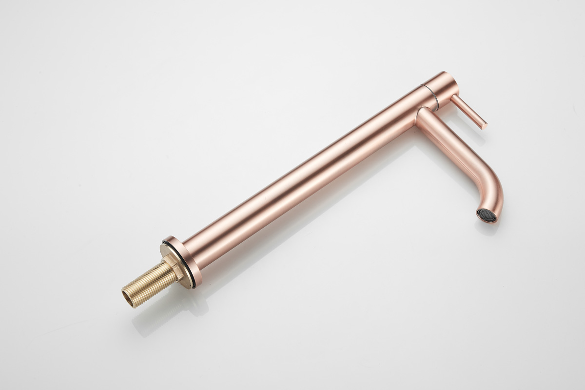 Saniclear Copper verhoogde toiletkraan koper geborsteld