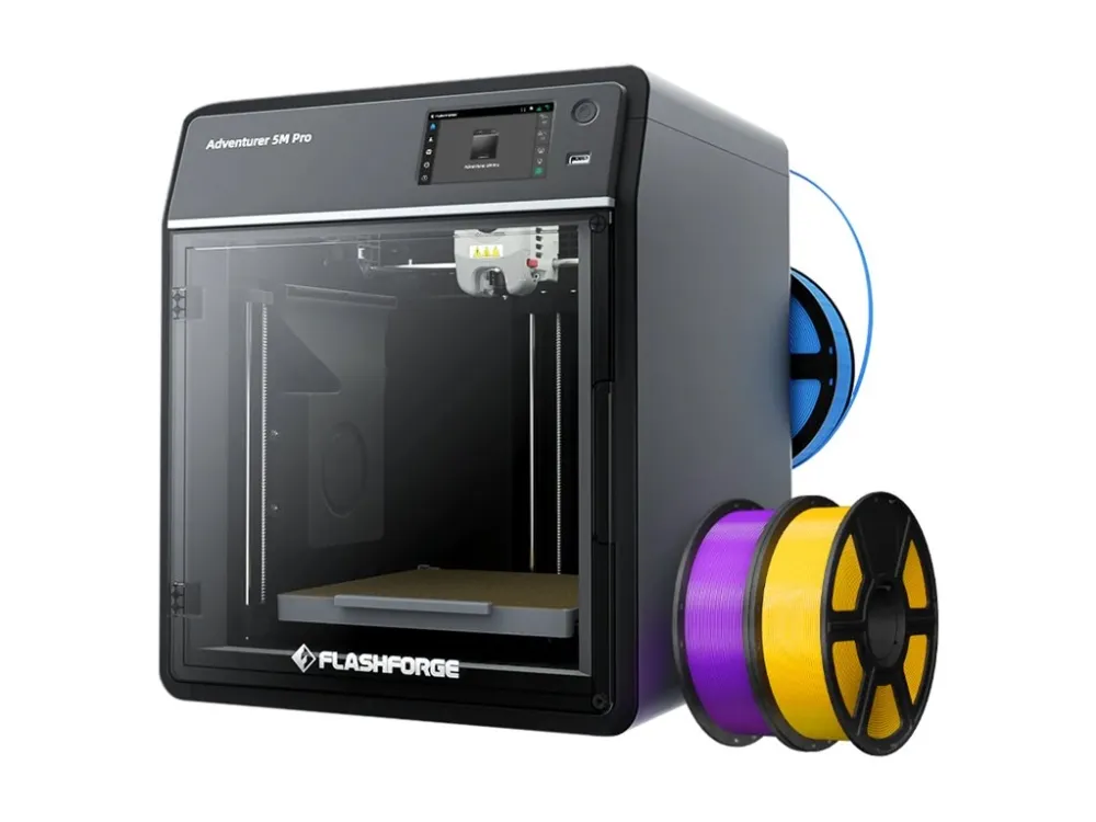 FlashForge Adventurer 5M Pro - 3D printer - FFF - byggestørrelse op til 220 x 220 x 220 mm - lag: 0.1 mm - LAN, USB vært, Wi-Fi