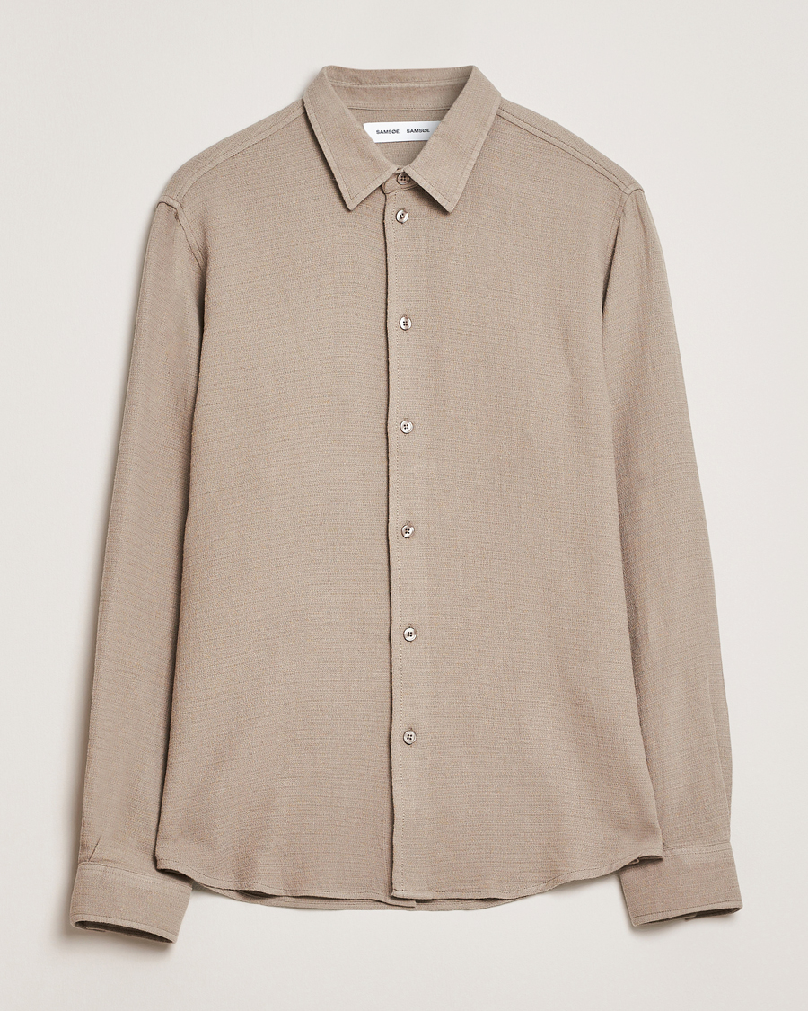 Samsøe Samsøe Ryan Cotton/Linen Shirt Greige
