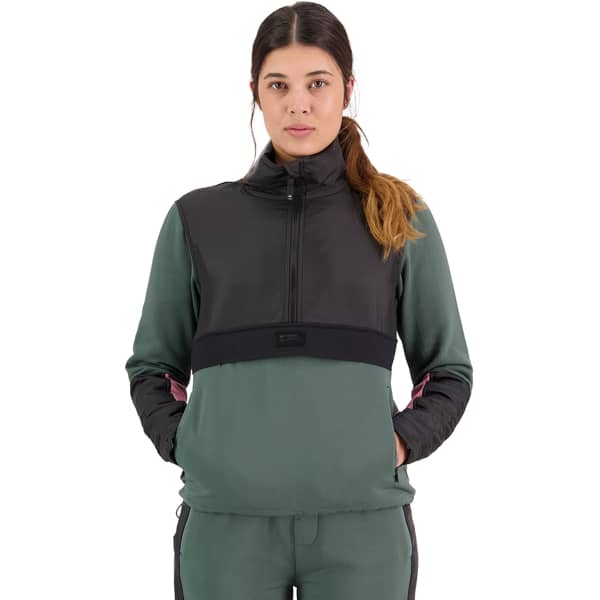Sweatshirt MONS ROYALE W DECADE MID PULLOVER BLOC BURNT SAGE/BLACK