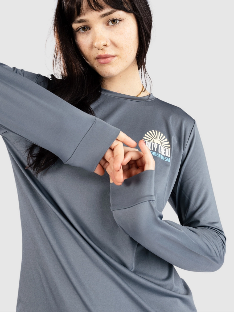 Salty Crew In The Rays Sun Longsleeve Lycra fin blue