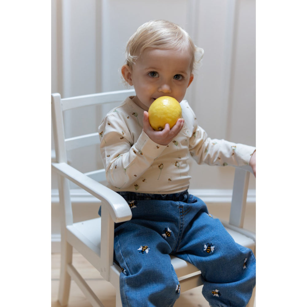 Køb Petit Piao Light Blue Denim Emb Ppjubii Denim Bukser
