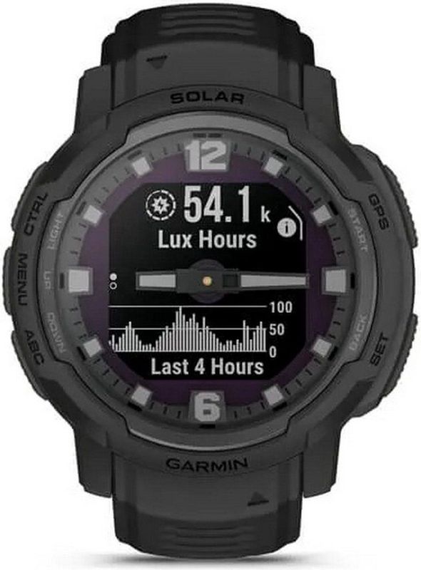 Garmin 010 02730 00 Instinct Crossover Solar Tactical Unisex Smartwatch