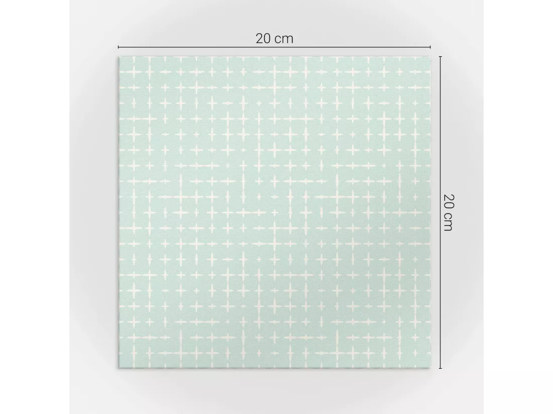 Carreaux autocollants PVC, Carrelage PVC adhésif - 20x20x20 - Géométrie des lignes et des croix