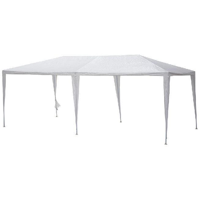 Tonnelle rectangulaire Turin blanche 17 m²