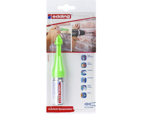 edding boorgat spraymarker, geel, 11 ml