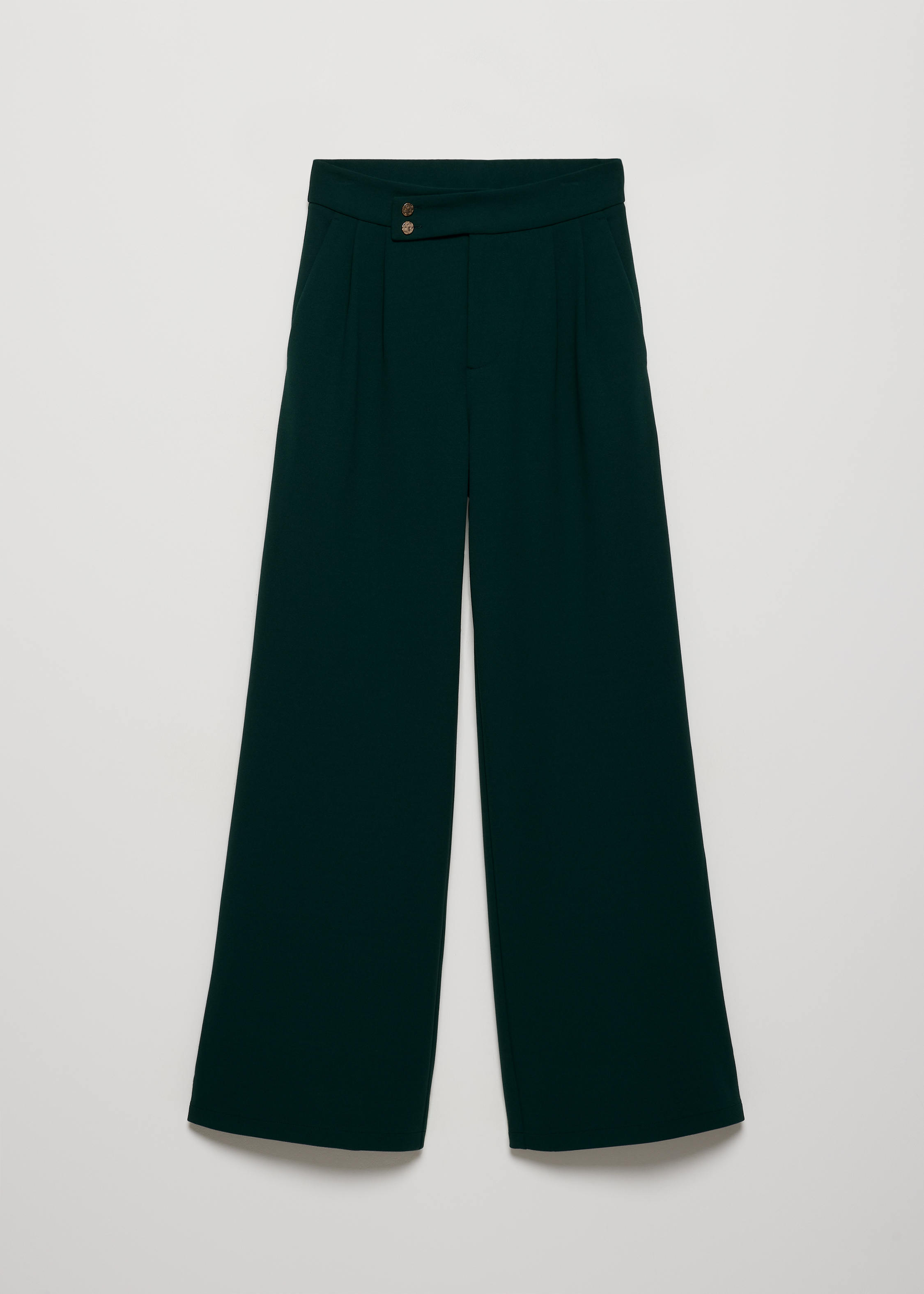 Wijde pantalon met knopen