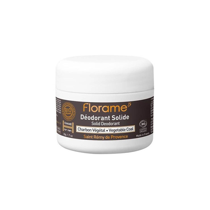 Déodorant Solide au charbon végétal 50ml Homme Florame