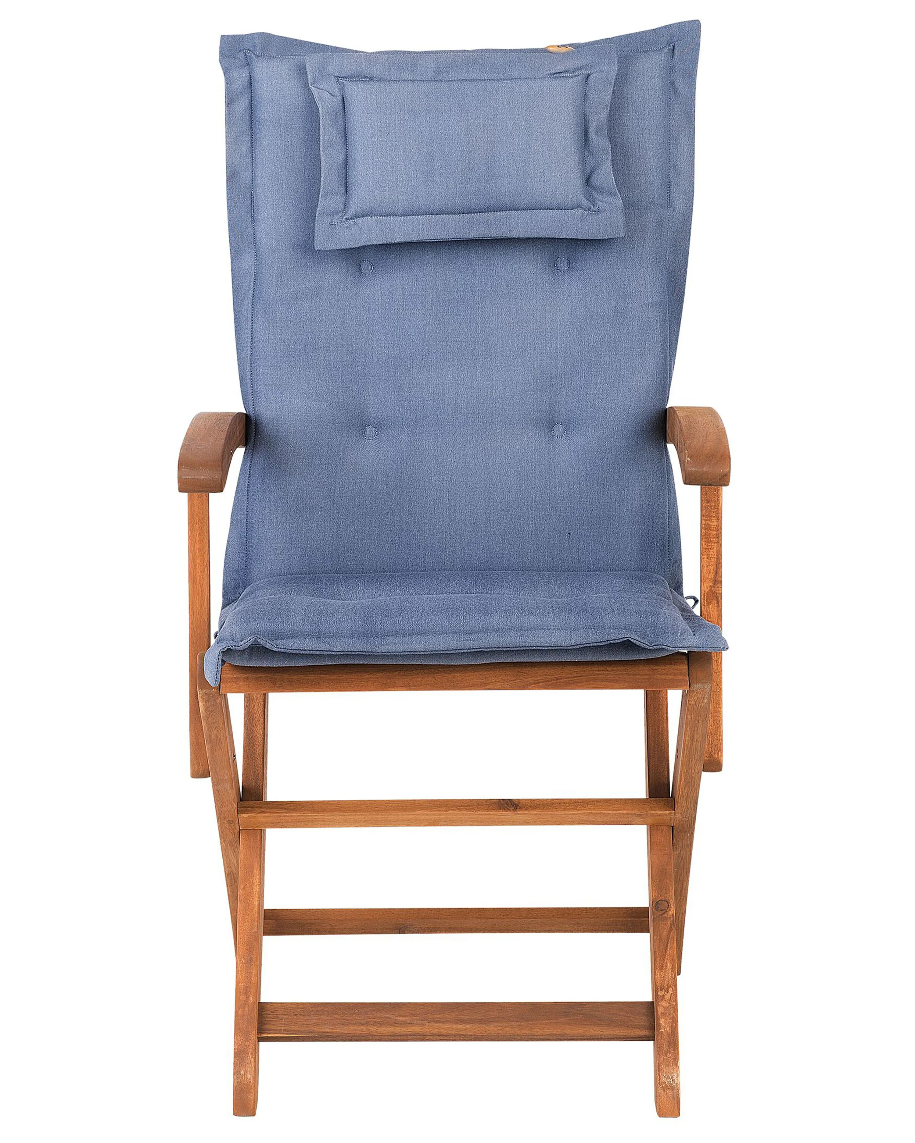 Tuinstoel MAUI Acaciahout Blauw
