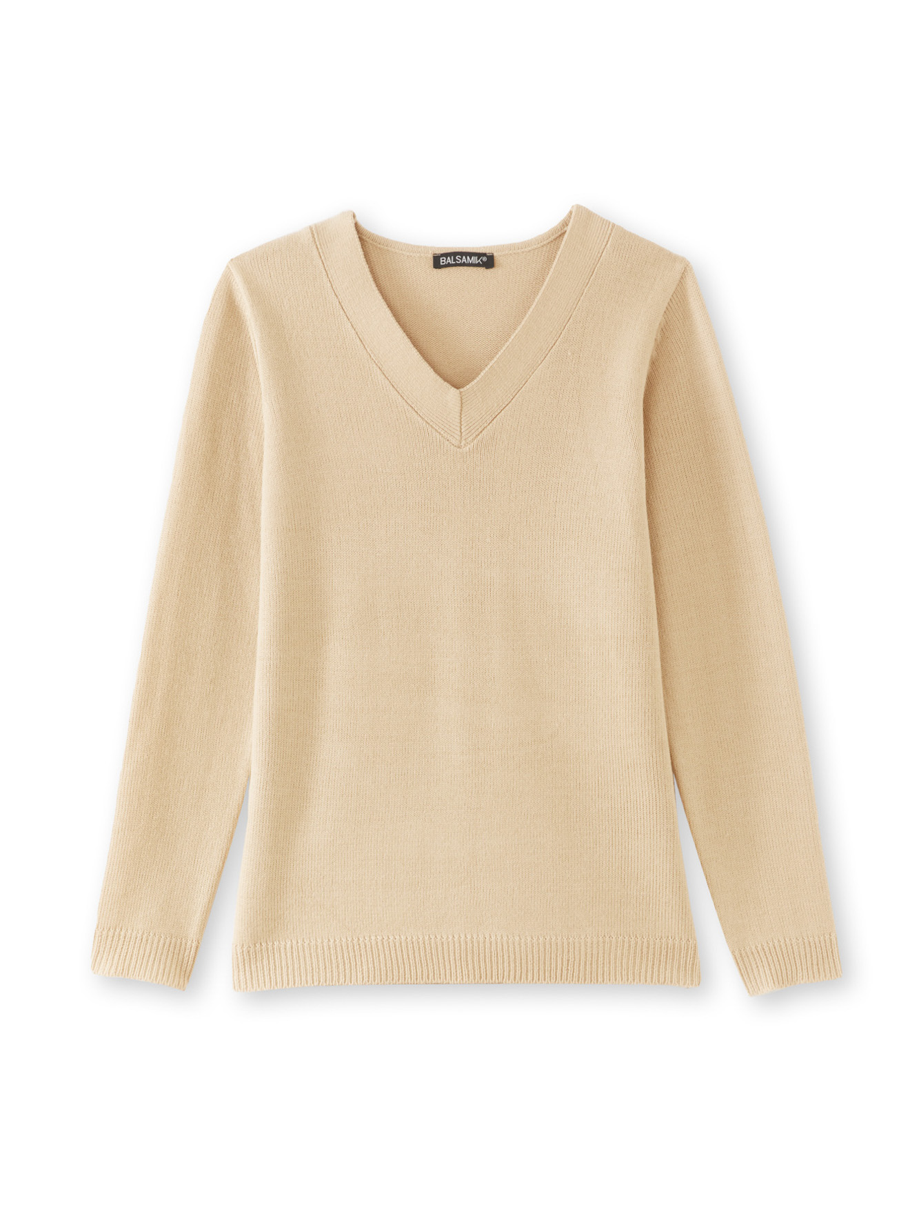 Pull encolure V manches longues