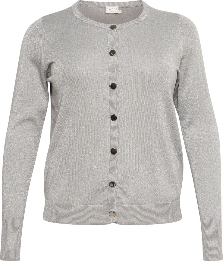 Kaffe Curve KCregitta Cardigan Grey silver metallic