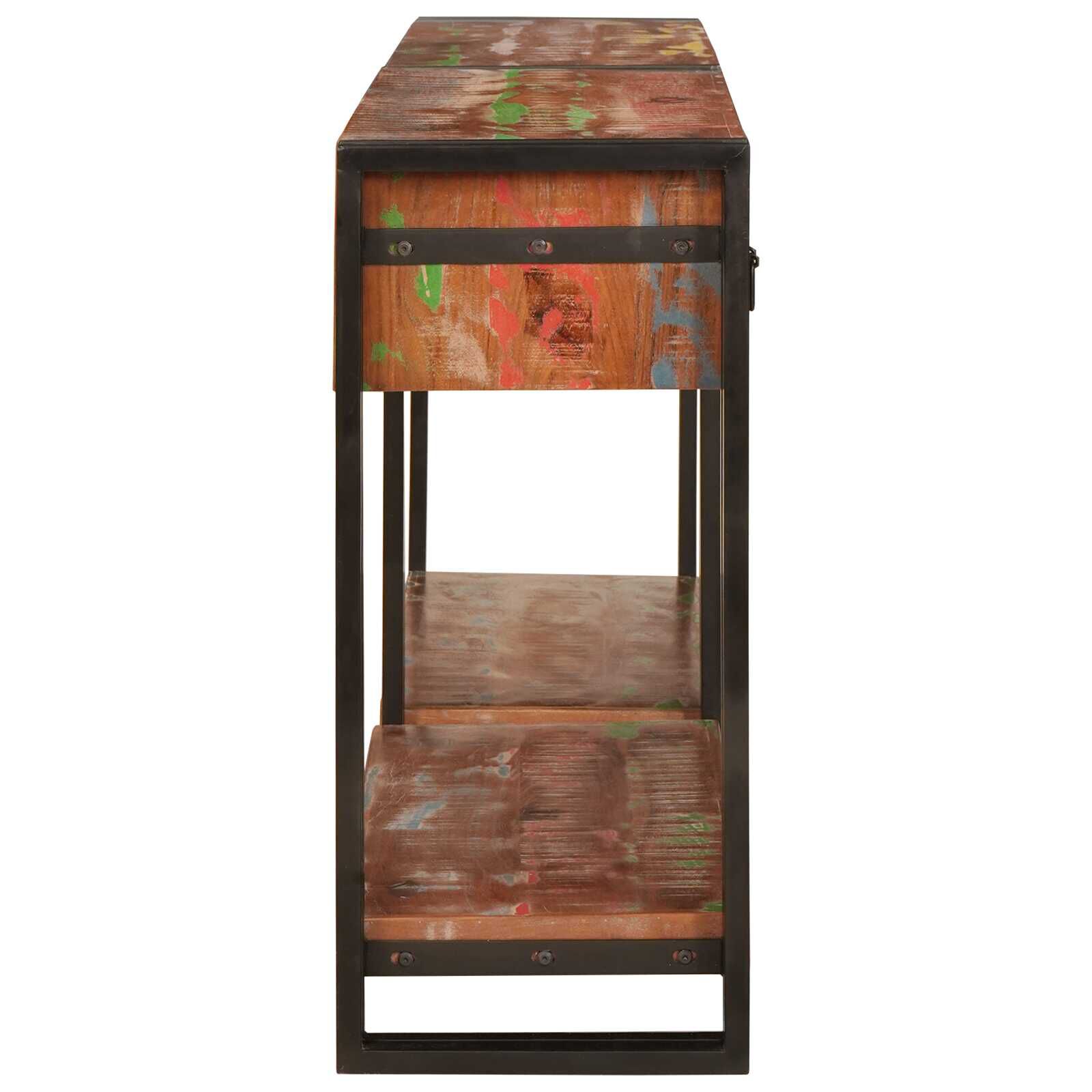 vidaXL Consoletafelset met lades 2 st. Multicolor