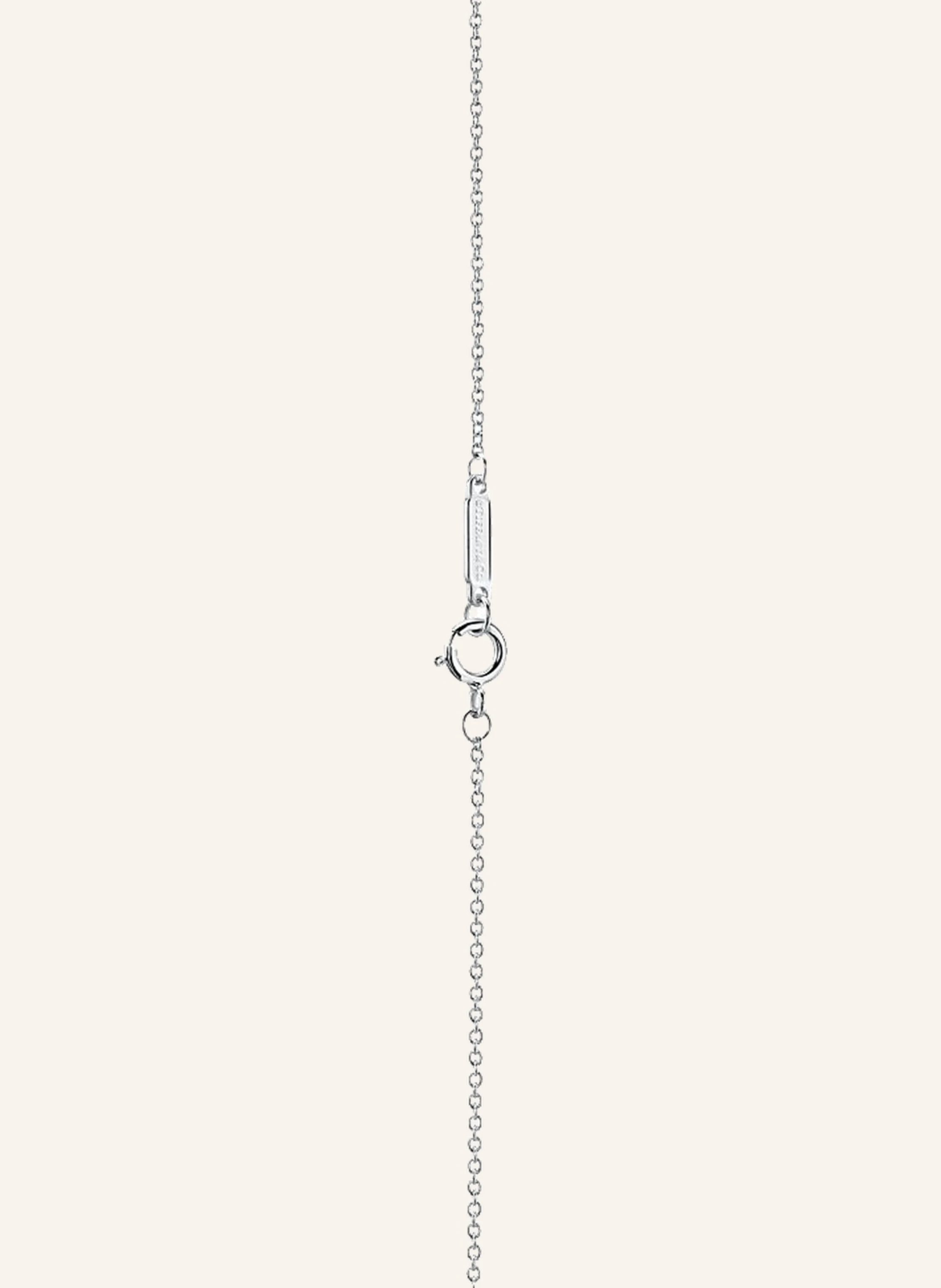 TIFFANY & Co. Tiffany T Smile HALSKETTE aus 18 Karat Weißgold mit Diamanten