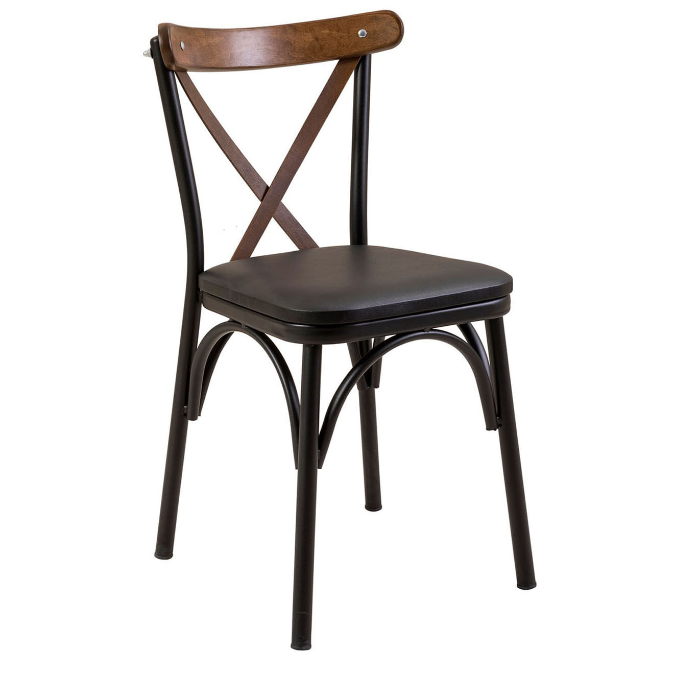 Wooden Art Table + 2 chaises OLV noir