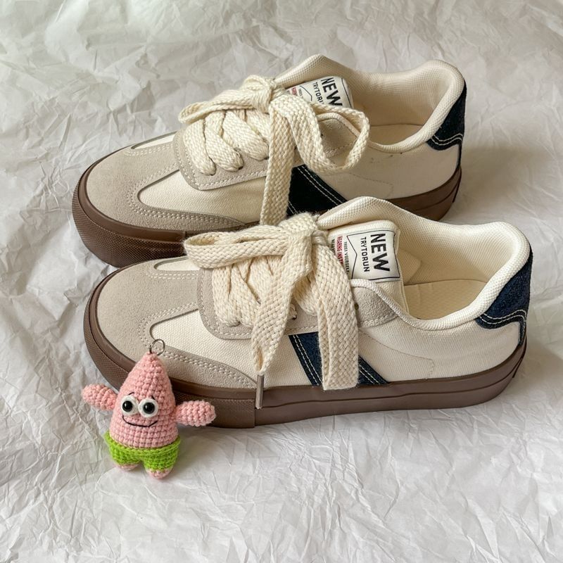 caneik - Platform Color Block veterschoenen
