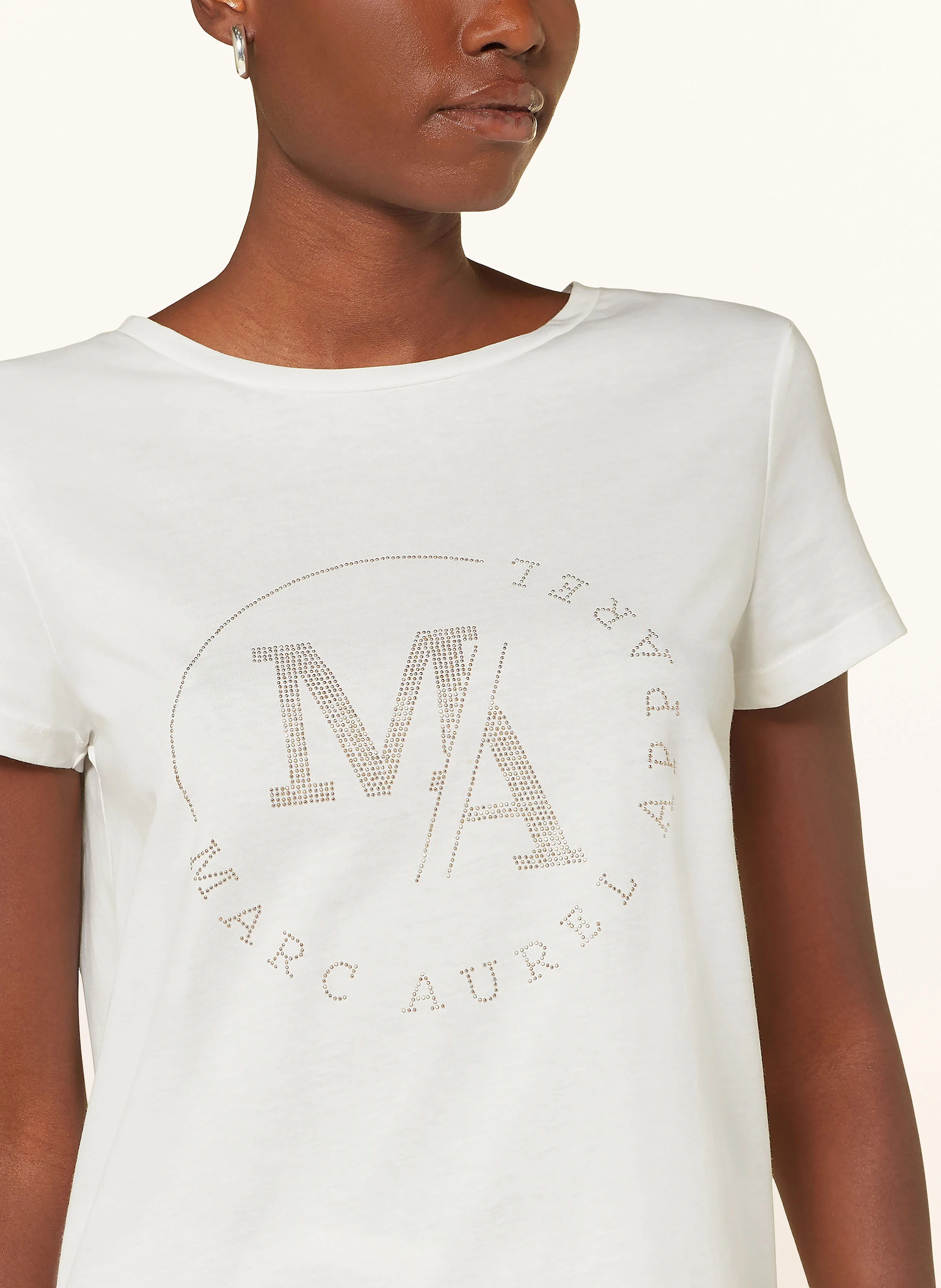 MARC AUREL T-Shirt mit Schmucksteinen