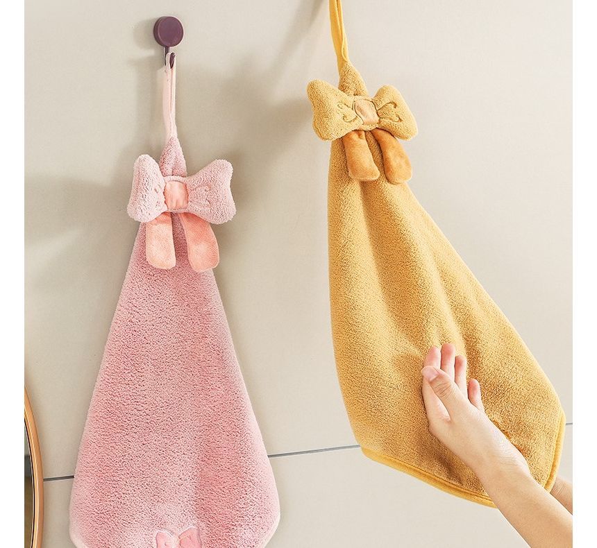 Porcini - Handdoek van geborduurd koraalfleece (verschillende ontwerpen)