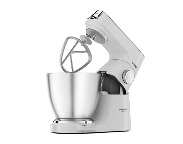Kenwood Titanium Chef Baker XL KVL65.001WH - Køkkenmaskine - 1200 W - hvid/champagnecreme