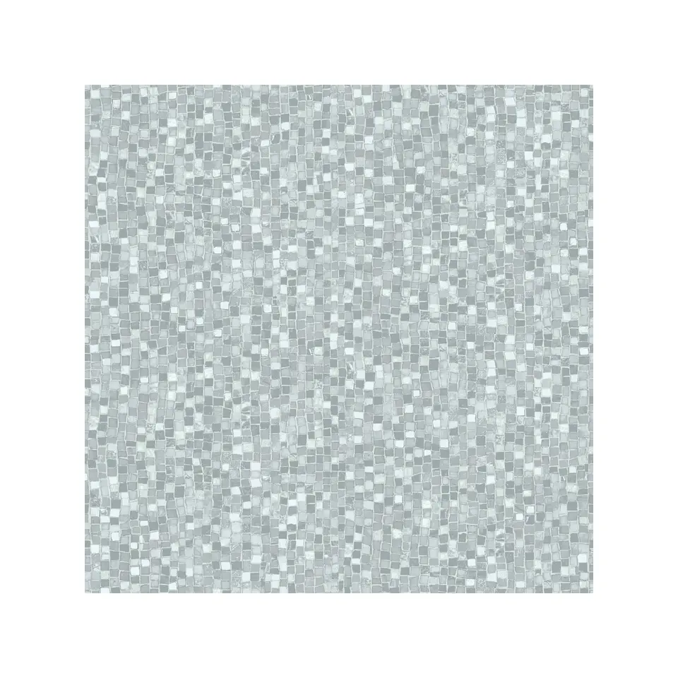 Dutch Wallcoverings - Reflets mozaïek steentjes grijs - 0,53x10,05m